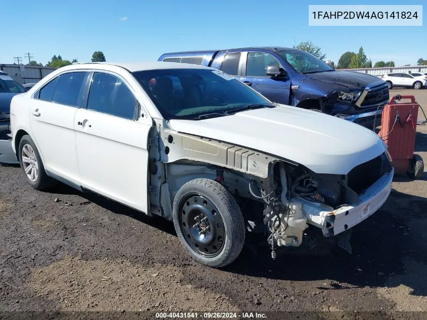 2010 Ford Taurus Se VIN: 1FAHP2DW4AG141824 Lot: 40431541