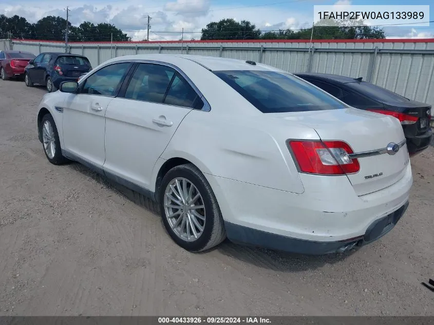 1FAHP2FW0AG133989 2010 Ford Taurus Limited