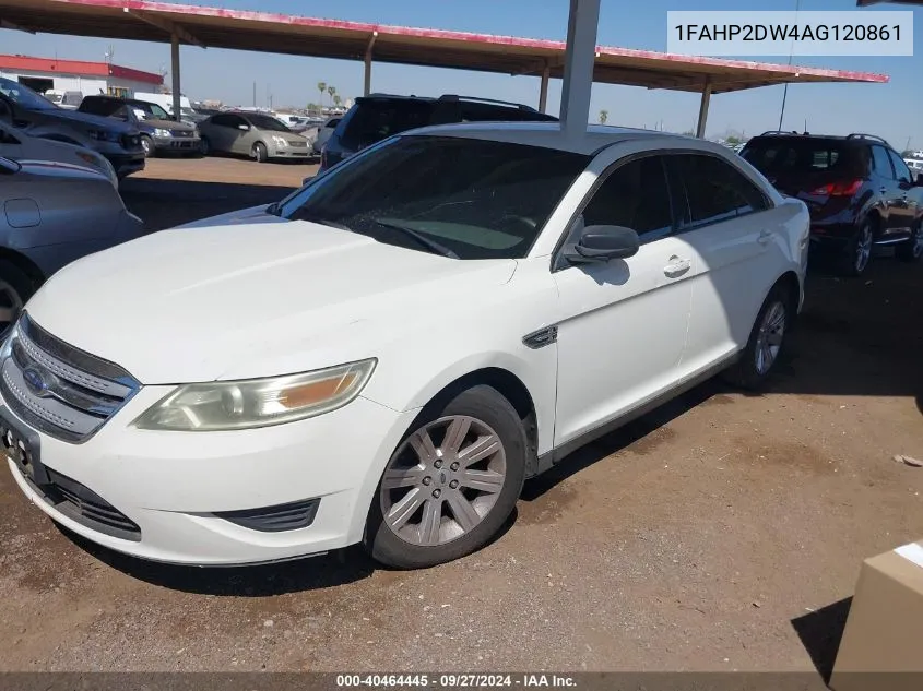 1FAHP2DW4AG120861 2010 Ford Taurus Se