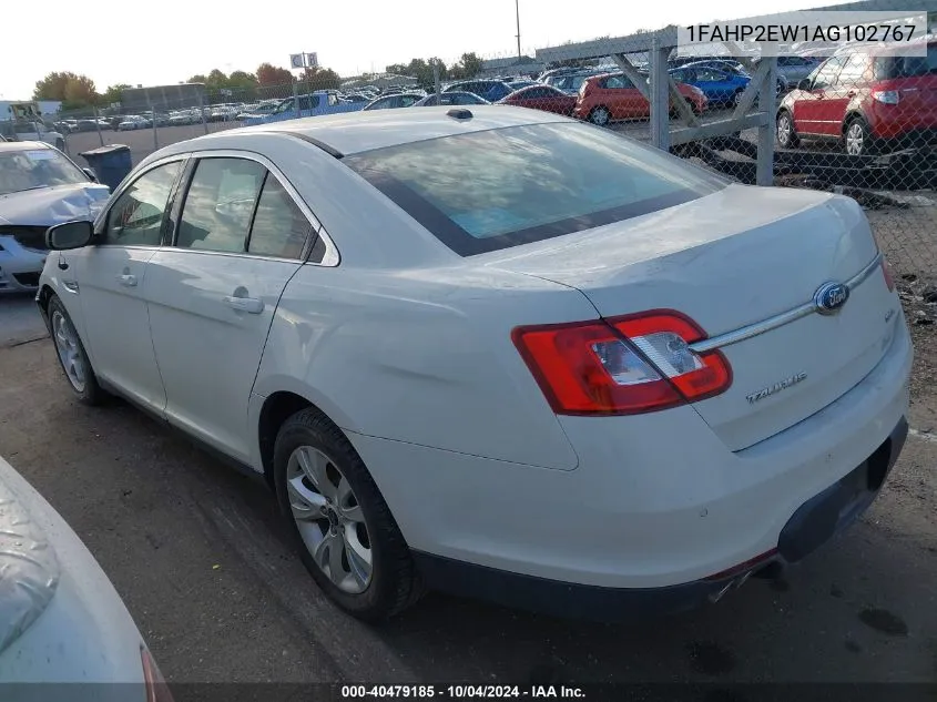 2010 Ford Taurus Sel VIN: 1FAHP2EW1AG102767 Lot: 40479185