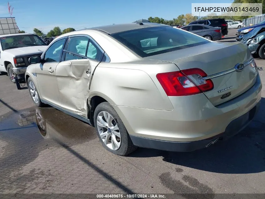 2010 Ford Taurus Sel VIN: 1FAHP2EW0AG143469 Lot: 40489675