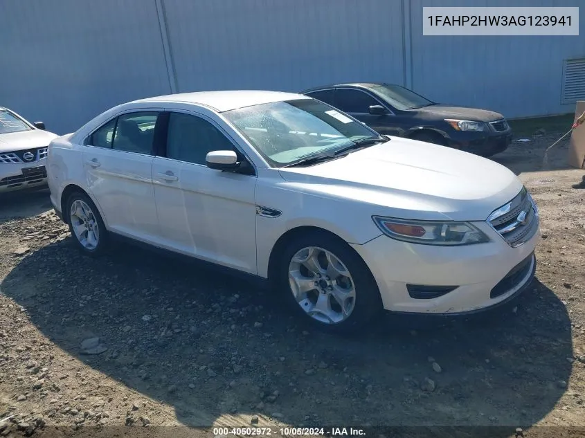 2010 Ford Taurus Sel VIN: 1FAHP2HW3AG123941 Lot: 40502972