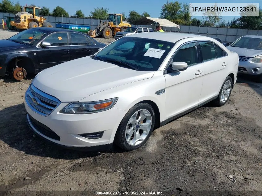 2010 Ford Taurus Sel VIN: 1FAHP2HW3AG123941 Lot: 40502972