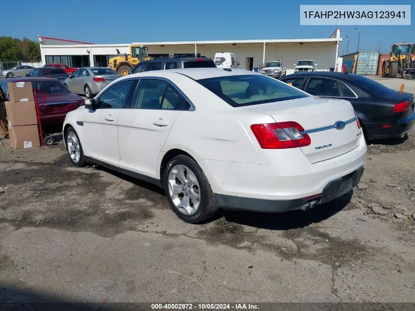 2010 Ford Taurus Sel VIN: 1FAHP2HW3AG123941 Lot: 40502972