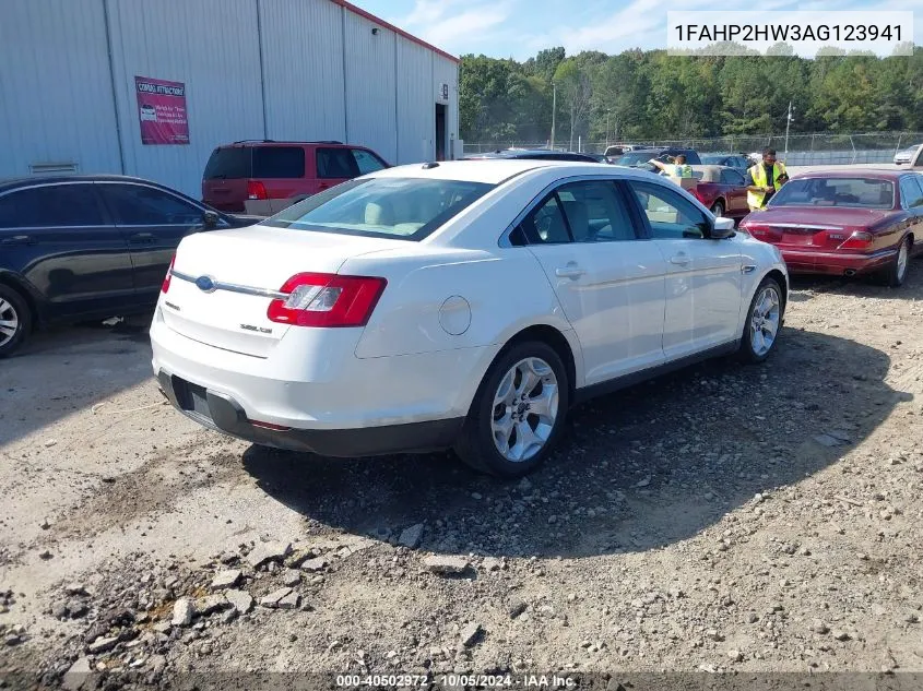 2010 Ford Taurus Sel VIN: 1FAHP2HW3AG123941 Lot: 40502972