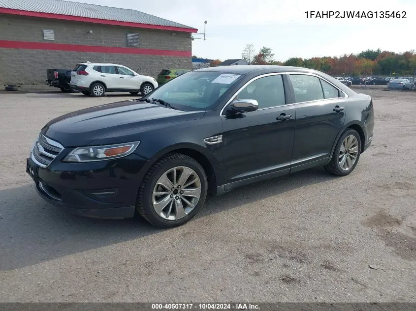 1FAHP2JW4AG135462 2010 Ford Taurus Limited