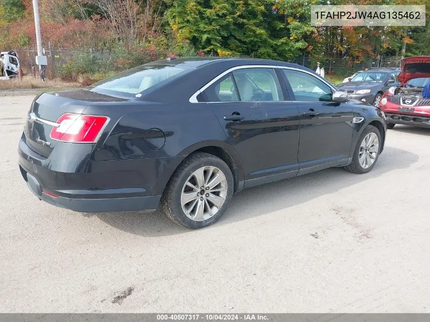 2010 Ford Taurus Limited VIN: 1FAHP2JW4AG135462 Lot: 40507317