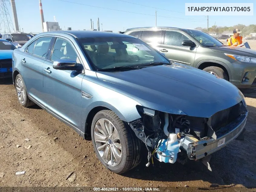 2010 Ford Taurus Limited VIN: 1FAHP2FW1AG170405 Lot: 40529821