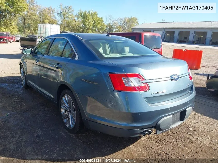 2010 Ford Taurus Limited VIN: 1FAHP2FW1AG170405 Lot: 40529821