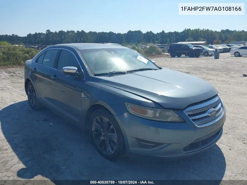 2010 Ford Taurus Limited VIN: 1FAHP2FW7AG108166 Lot: 40530759