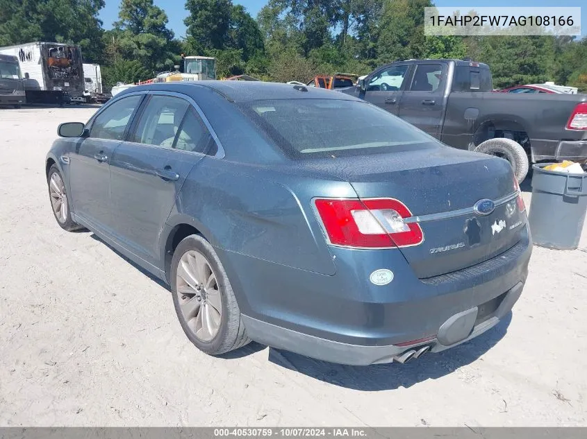 2010 Ford Taurus Limited VIN: 1FAHP2FW7AG108166 Lot: 40530759