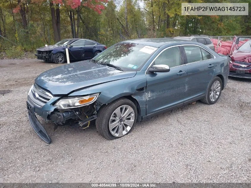 2010 Ford Taurus Limited VIN: 1FAHP2FW0AG145723 Lot: 40544399