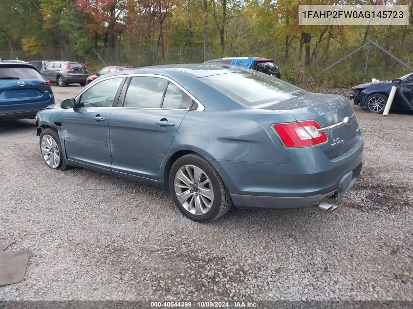 2010 Ford Taurus Limited VIN: 1FAHP2FW0AG145723 Lot: 40544399