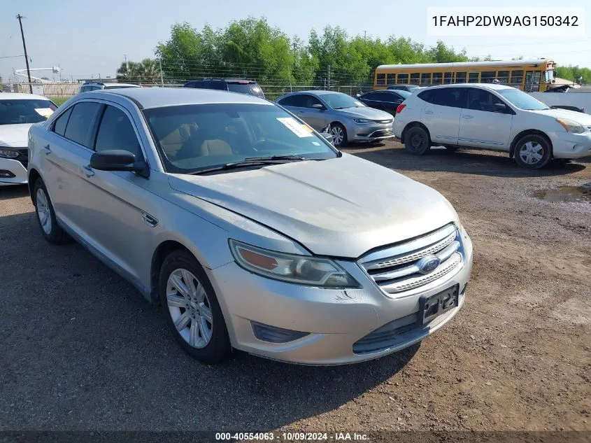 2010 Ford Taurus Se VIN: 1FAHP2DW9AG150342 Lot: 40554063