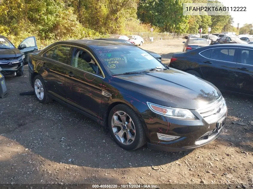 2010 Ford Taurus Sho VIN: 1FAHP2KT6AG112222 Lot: 40558220