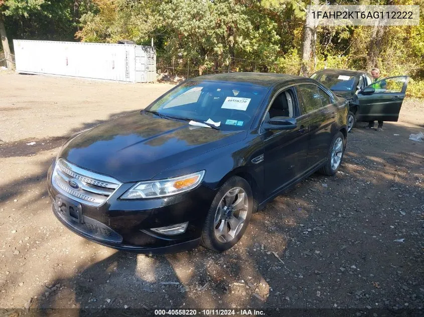 2010 Ford Taurus Sho VIN: 1FAHP2KT6AG112222 Lot: 40558220