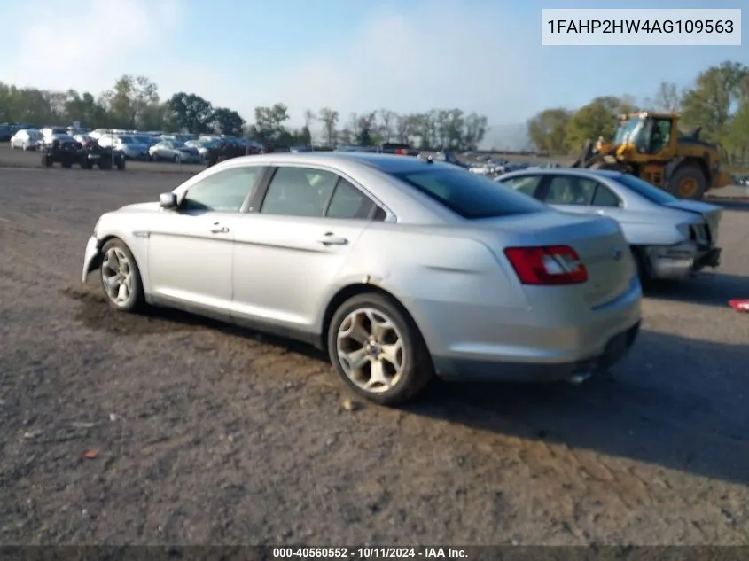 2010 Ford Taurus Sel VIN: 1FAHP2HW4AG109563 Lot: 40560552