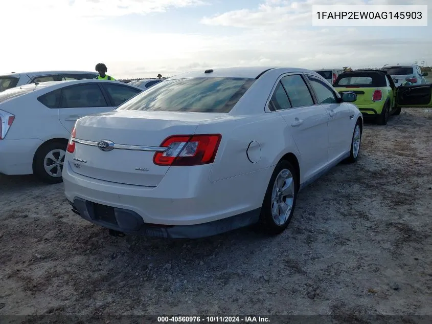 2010 Ford Taurus Sel VIN: 1FAHP2EW0AG145903 Lot: 40560976