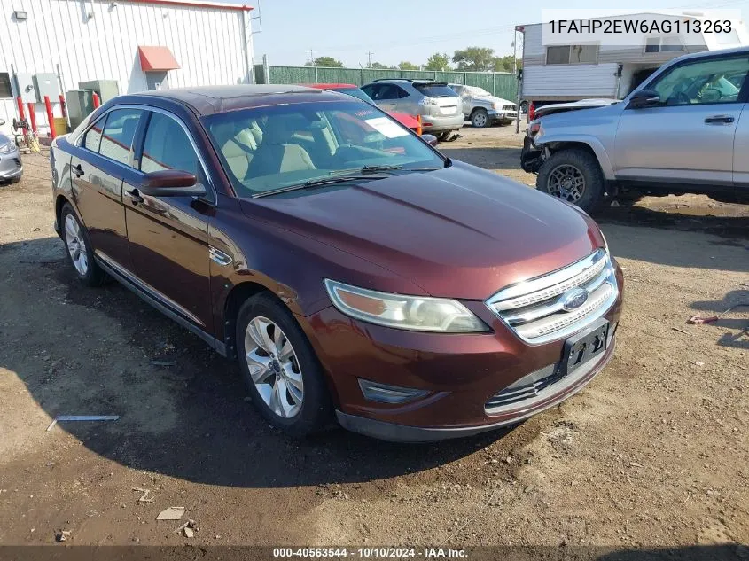 2010 Ford Taurus Sel VIN: 1FAHP2EW6AG113263 Lot: 40563544