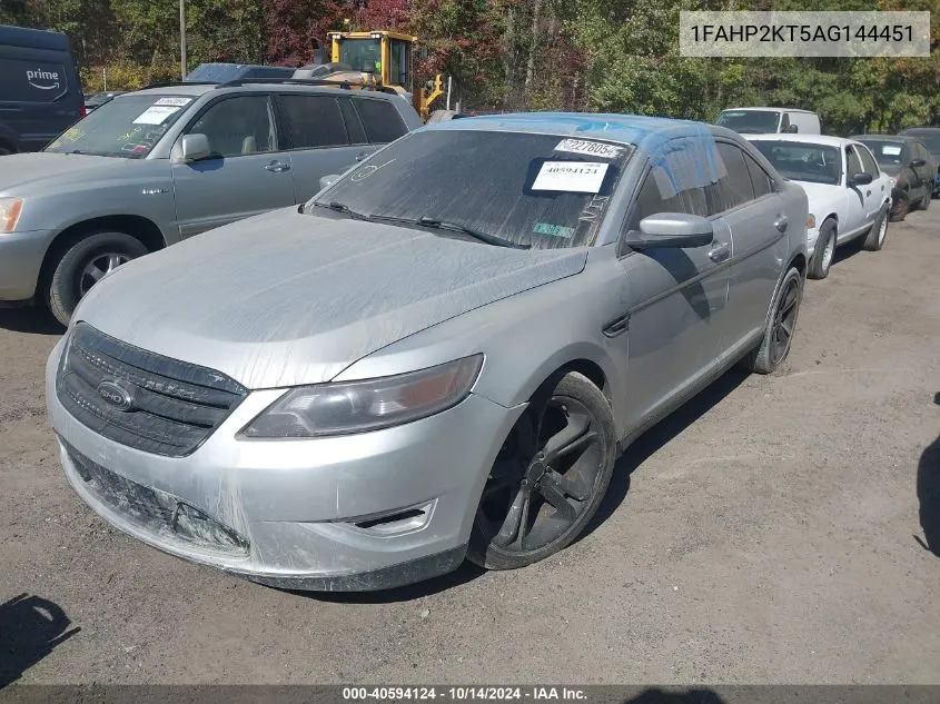 2010 Ford Taurus Sho VIN: 1FAHP2KT5AG144451 Lot: 40594124