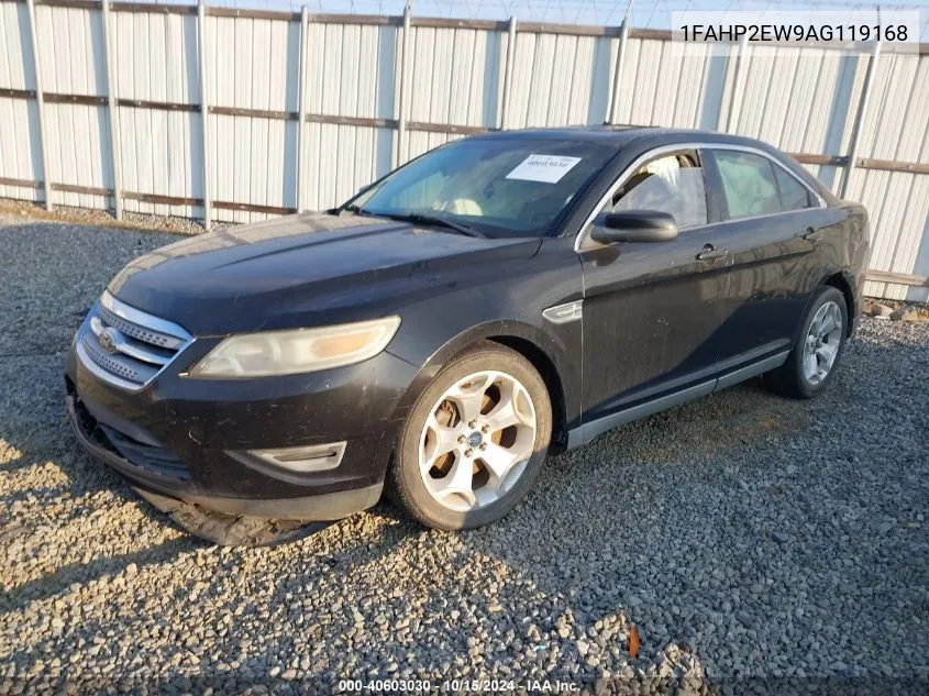 2010 Ford Taurus Sel VIN: 1FAHP2EW9AG119168 Lot: 40603030