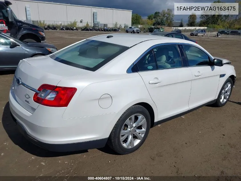 2010 Ford Taurus Sel VIN: 1FAHP2EW7AG163475 Lot: 40604807