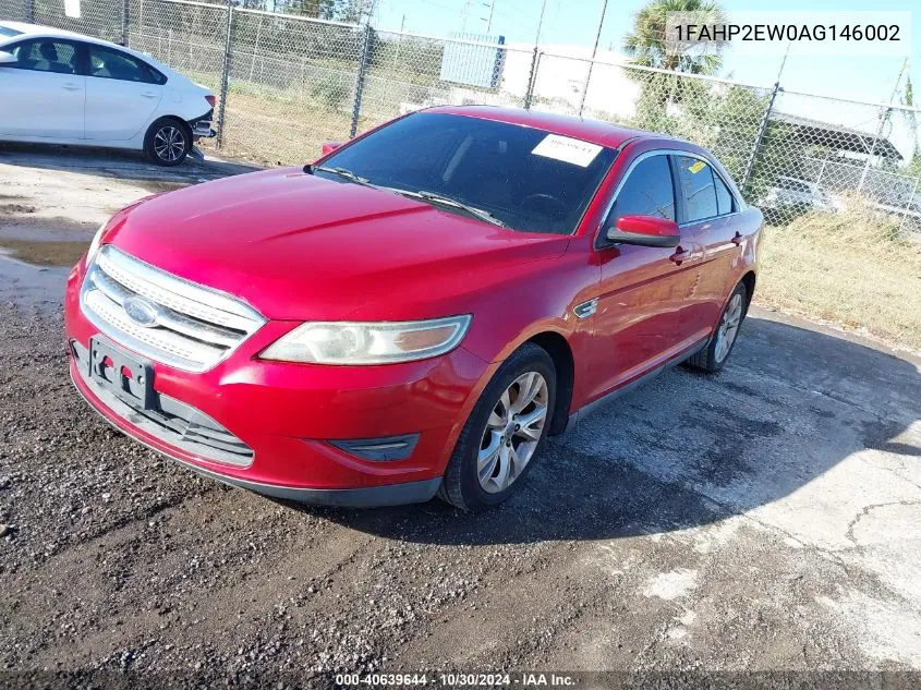 2010 Ford Taurus Sel VIN: 1FAHP2EW0AG146002 Lot: 40639644