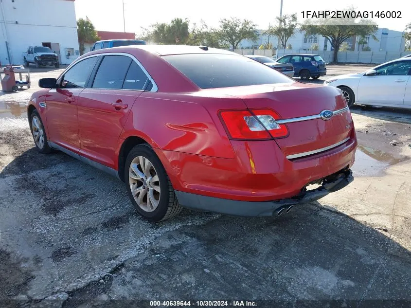 2010 Ford Taurus Sel VIN: 1FAHP2EW0AG146002 Lot: 40639644