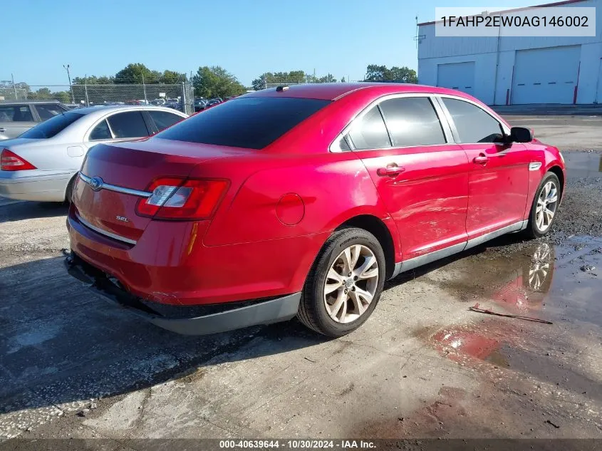 2010 Ford Taurus Sel VIN: 1FAHP2EW0AG146002 Lot: 40639644