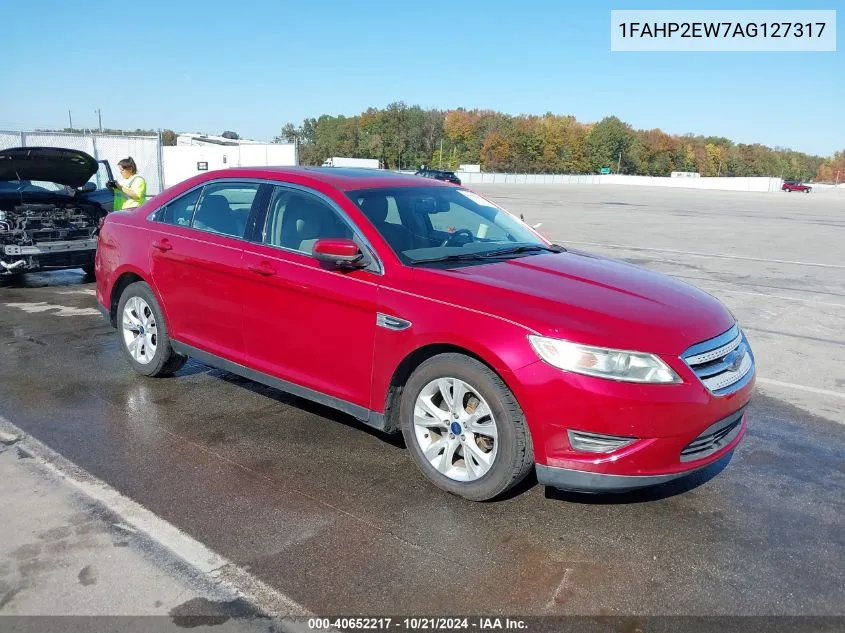 2010 Ford Taurus Sel VIN: 1FAHP2EW7AG127317 Lot: 40652217