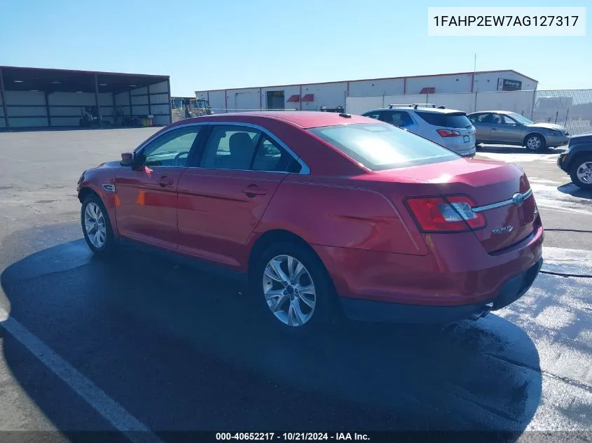 2010 Ford Taurus Sel VIN: 1FAHP2EW7AG127317 Lot: 40652217