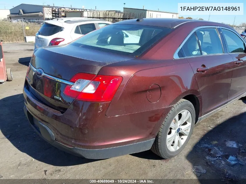 2010 Ford Taurus Sel VIN: 1FAHP2EW7AG148961 Lot: 40689049