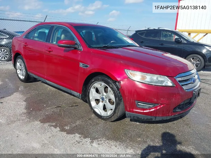 2010 Ford Taurus Sel VIN: 1FAHP2EW5AG138140 Lot: 40696475