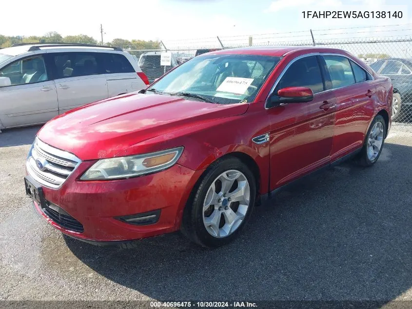 2010 Ford Taurus Sel VIN: 1FAHP2EW5AG138140 Lot: 40696475