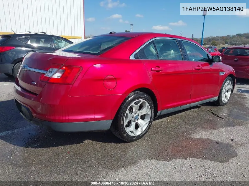 2010 Ford Taurus Sel VIN: 1FAHP2EW5AG138140 Lot: 40696475