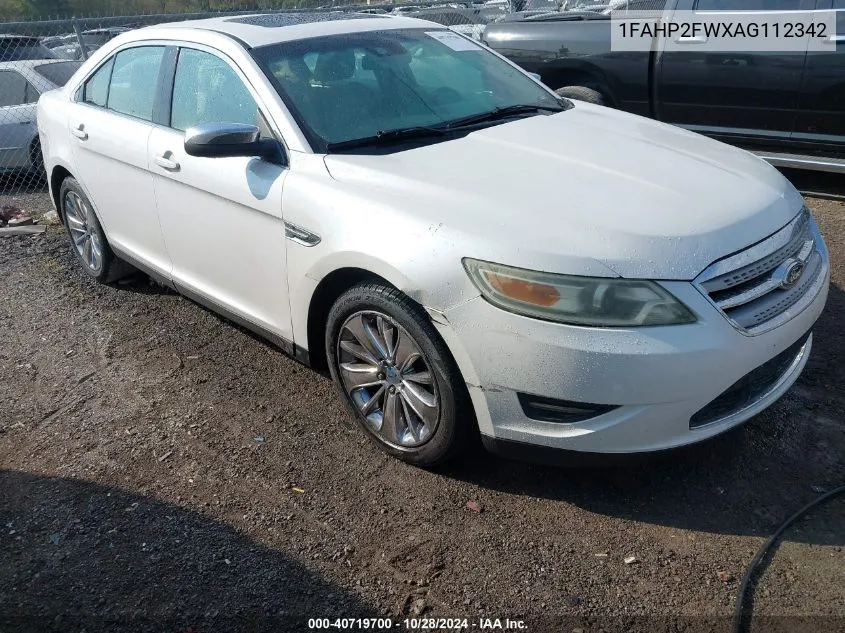 2010 Ford Taurus Limited VIN: 1FAHP2FWXAG112342 Lot: 40719700