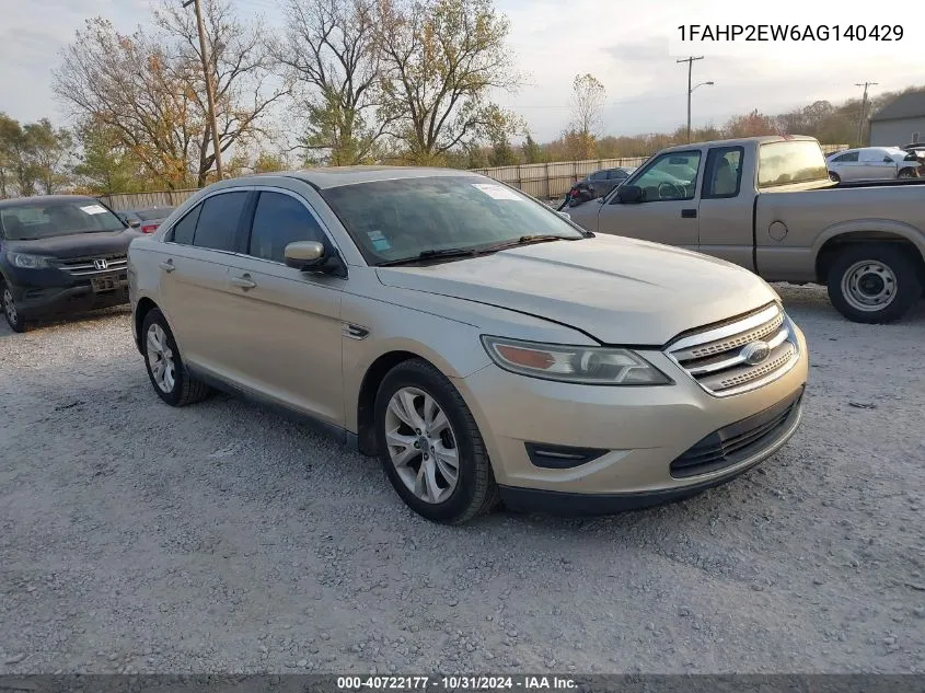 2010 Ford Taurus Sel VIN: 1FAHP2EW6AG140429 Lot: 40722177