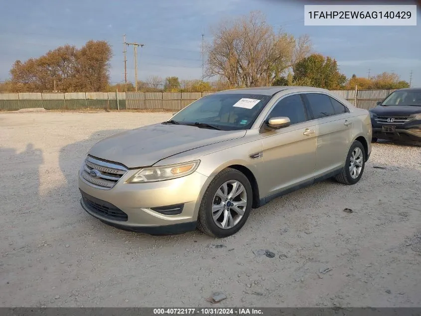 2010 Ford Taurus Sel VIN: 1FAHP2EW6AG140429 Lot: 40722177