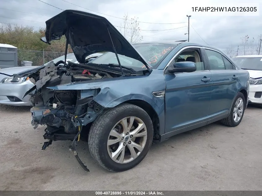 2010 Ford Taurus Sel VIN: 1FAHP2HW1AG126305 Lot: 40728895