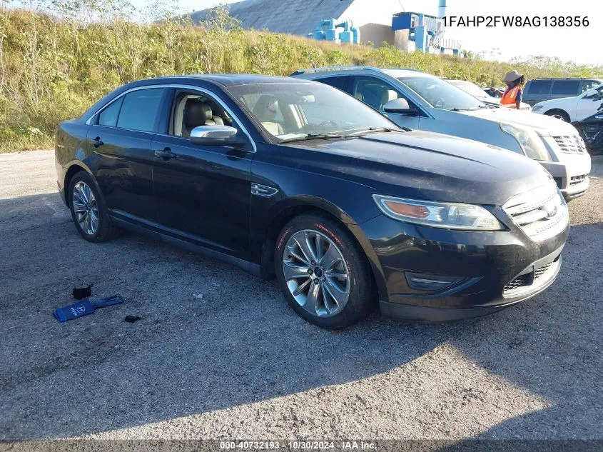 1FAHP2FW8AG138356 2010 Ford Taurus Limited