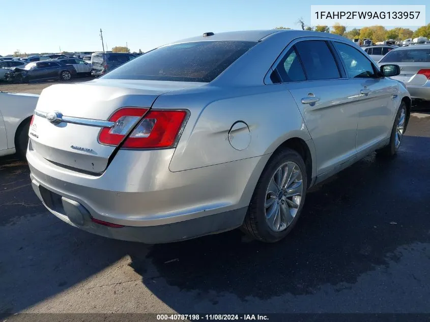 2010 Ford Taurus Limited VIN: 1FAHP2FW9AG133957 Lot: 40787198