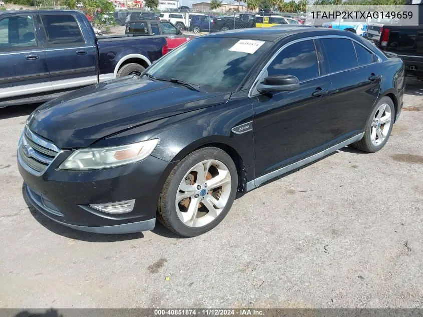 2010 Ford Taurus Sho VIN: 1FAHP2KTXAG149659 Lot: 40851874