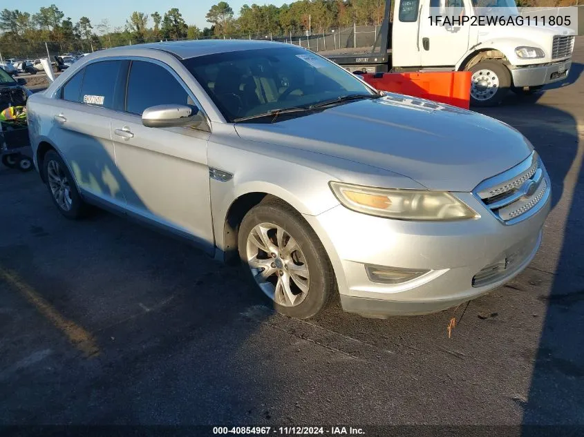 2010 Ford Taurus Sel VIN: 1FAHP2EW6AG111805 Lot: 40854967