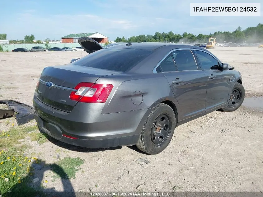 2011 Ford Taurus Sel VIN: 1FAHP2EW5BG124532 Lot: 12028037