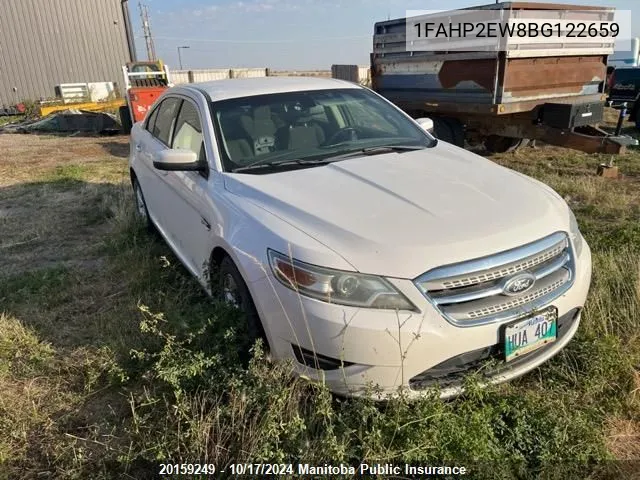 2011 Ford Taurus Sel VIN: 1FAHP2EW8BG122659 Lot: 20159249