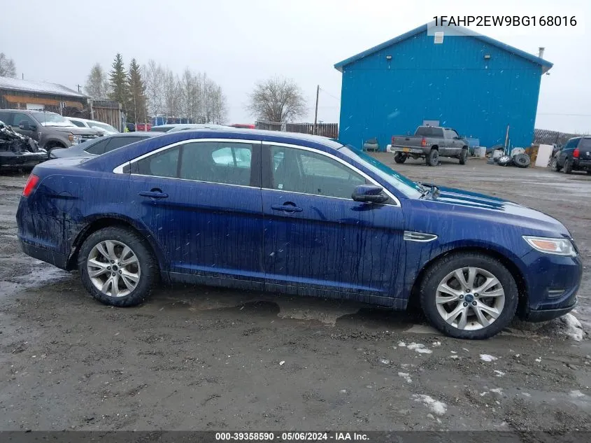 2011 Ford Taurus Sel VIN: 1FAHP2EW9BG168016 Lot: 39358590