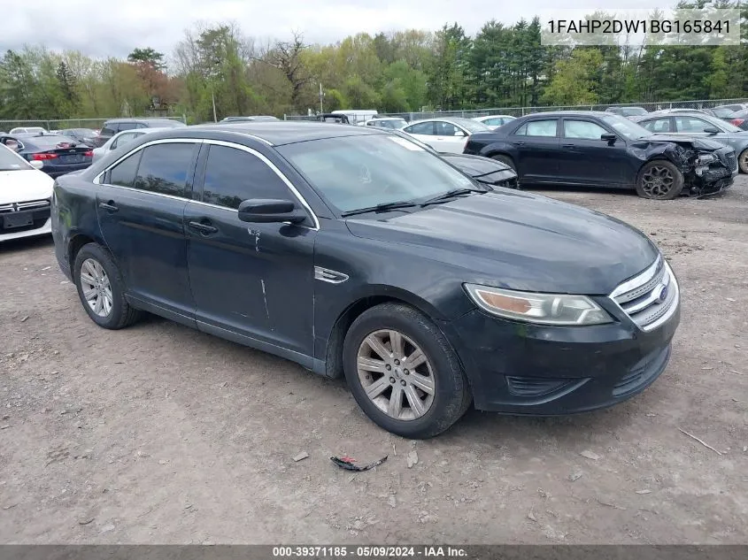 2011 Ford Taurus Se VIN: 1FAHP2DW1BG165841 Lot: 39371185