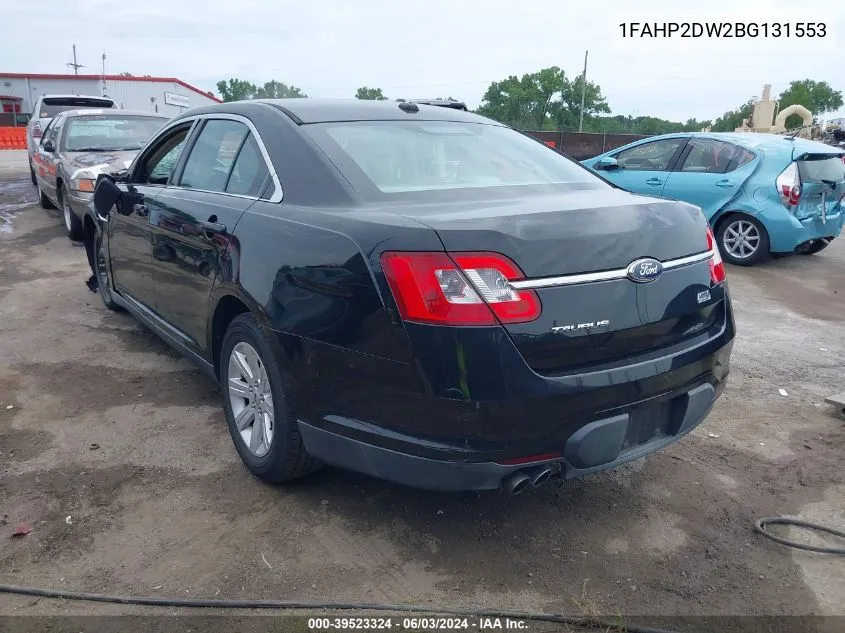 2011 Ford Taurus Se VIN: 1FAHP2DW2BG131553 Lot: 39523324