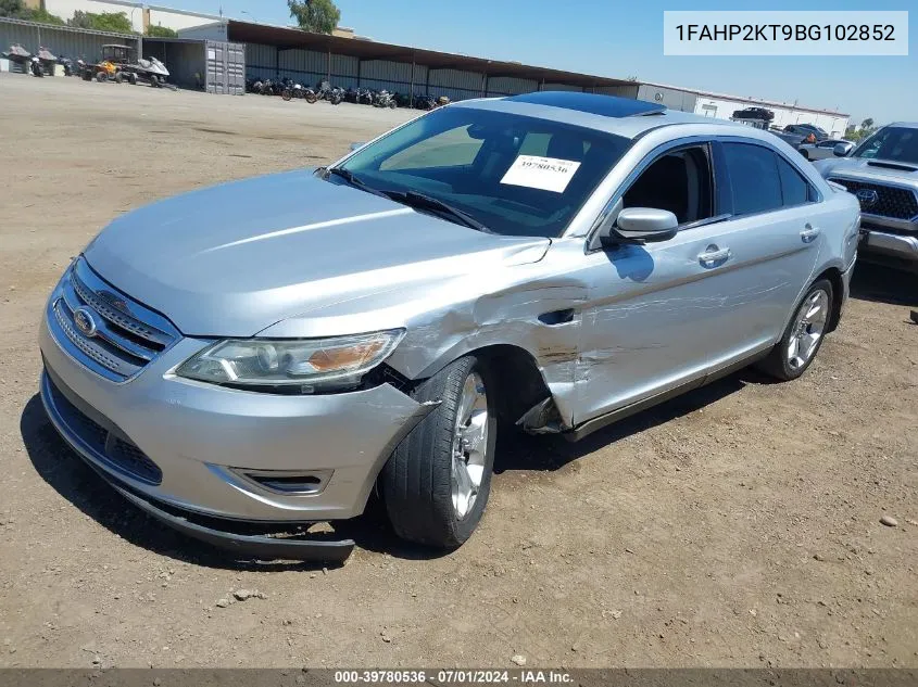 2011 Ford Taurus Sho VIN: 1FAHP2KT9BG102852 Lot: 39780536