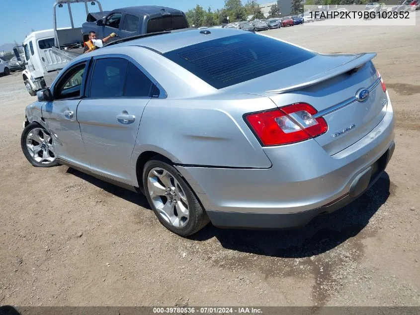 2011 Ford Taurus Sho VIN: 1FAHP2KT9BG102852 Lot: 39780536